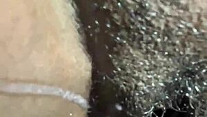 Ebony Couple's Intense Breeding Session with Monster Cock Creampie