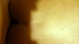 The end of the ebony cumshot scene