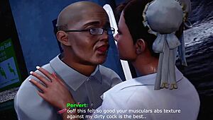 chun-li schoolgirl gets wild with monster cock in anime