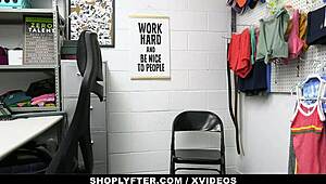 Naughty Teen Charly Summer Caught Stealing, Fucked in Backroom