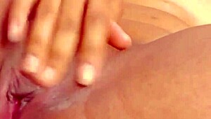 Solo masturbation session leads to intense orgasm with clit rubbing