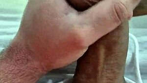 Beating my delicious cock feels so damn good