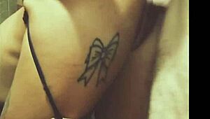 Amateur couple engages in homemade sex with handcuffs and ass worship