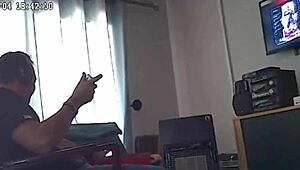 Spycam catches boyfriend with mother-in-law on hidden camera