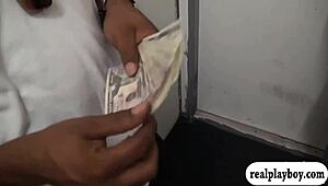 Petite Amateur Brunette Drilled by Big Cock for Cash