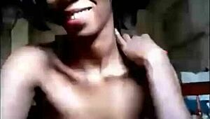 Black milf leaks cunt