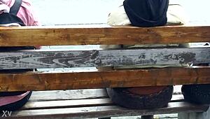 Man, that skinny shorty at the bus stop got serious butt cleavage!