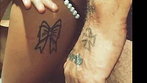 Amateur couple engages in homemade sex with handcuffs and ass worship