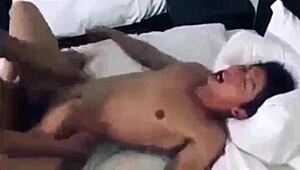 Sizzling gay Asian twink action with hot BTS scenes