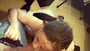 French Amateur Amoul Solo in Satin Lingerie Sucking