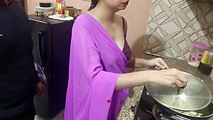 Desi Indian Step Mom Seduces Vivek with Dirty Hindi Talk on Birthday