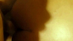 The end of the ebony cumshot scene