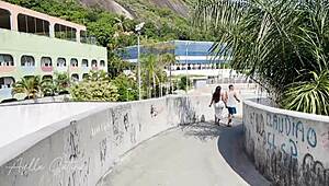 Found Skinny Crossdresser and Fucked His Tight Ass by Window