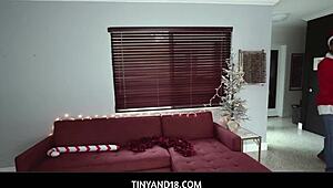 oh wow, little reese robbins falls for hard teen pounding!