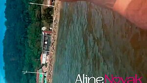 She Provoked And Sucked A Hot Blonde On The Beach She Loves Tongue Alinenovak With!