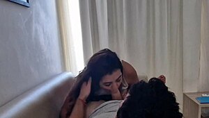 blonde latina friend tries homemade blowjob with big cock