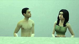 hermanastros having hard sex behind their mother-in-law's back