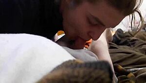 My buddy gives me a POV blowjob