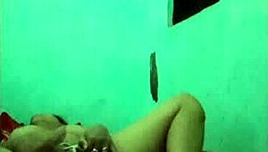 khmer hot girl alone on bed, craving her friend's big cock?