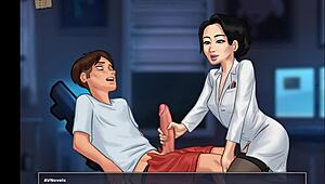 Summertime saga episode 110 with teacher and brunette