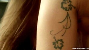 Blonde and brunette lesbians masturbate with toys together