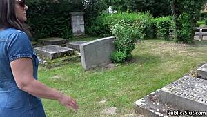 Public sex in the city with slutwife marion doggystyle facial