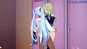 Lamia loveless and festenia muse and ruri hoshino intense futanari sex