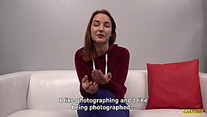 České casting s ryšavou Lili Sommer