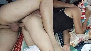 Slamming Tight Latina Milf from the Side with Big Black Cock