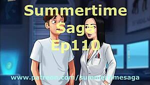 Summertime saga episode 110 with teacher and brunette