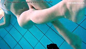 European teen undresses quickly revealing her hot body