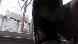 San Francisco lesbians Shakira, Maya, Juliette, and Dixon Mason in passionate encounter