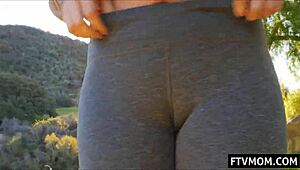 Milf Pornstar Flashes Outdoors In Public