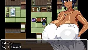 tanned girl natsuki hentai game ep 14 she got her massive ass spanked real good in 3d porn with big tits