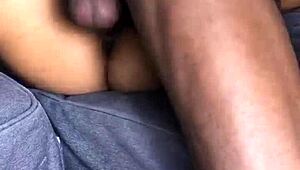 i cum inside my latina wife's wet pussy after blowjob and fucking 😍