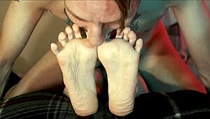 Hey doll, wanna surprise foot worship from big guy?