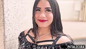 بوتالوكورا - بريثاني الفنزويلية الحسية متلبسة ومتنتاكة بقوة