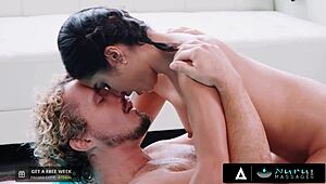 Nuru massage compilation with natural tits beauties Angela White, Avery Black, Sofi Ryan. Stunning oiled bodies in action.