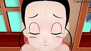 dragon ball z ex 3 part 2 - chichi stuck in kitchen