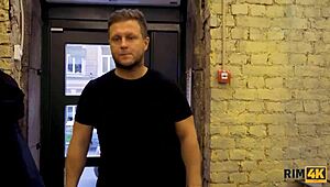 Wondrous Russian babe with big tits loves intense ass licking