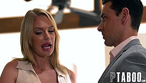 Shy petite wife explores new experiences with friends