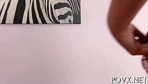 Teen Slut's Tight Pussy Stretched in Wild POV Fucking Contest