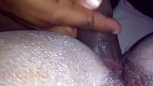 hey babe, can I finish deep in your hairy ebony pussy?