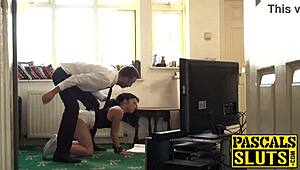 Pascal enjoyed playing games with the petite young woman.