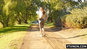 Milf Pornstar Flashes Outdoors In Public