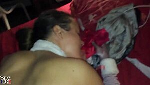 french amateur in shiny golden dress licks feet and rims