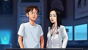 Summertime saga episode 110 with teacher and brunette