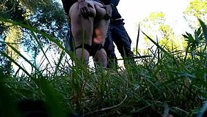 outdoor kinky milf wants fat ass squeezed hard for cum help