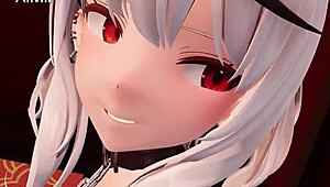 Naughty futa punčka v 3D risanki se upogne za intenzivno pesjo pozicijo v SKMT EP1.