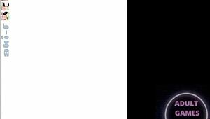 Anime girl gets fucked by dildo in cartoon hentai game